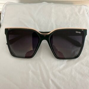 Quay Green Sunglasses with Gold Trim
